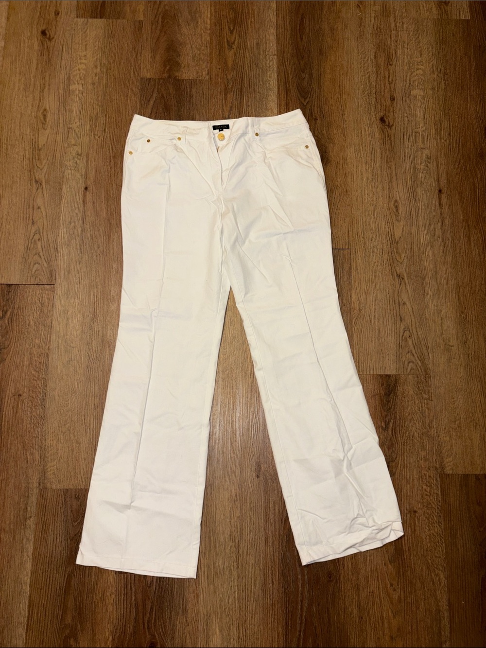 Escada White Flare Wide-Leg Jeans